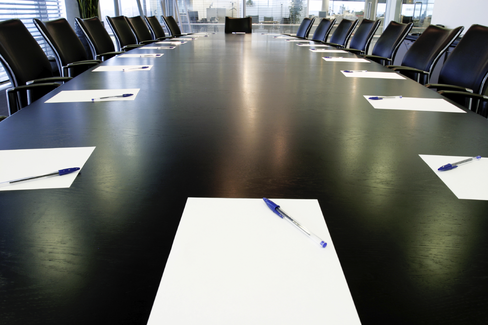 Empty conference table 2